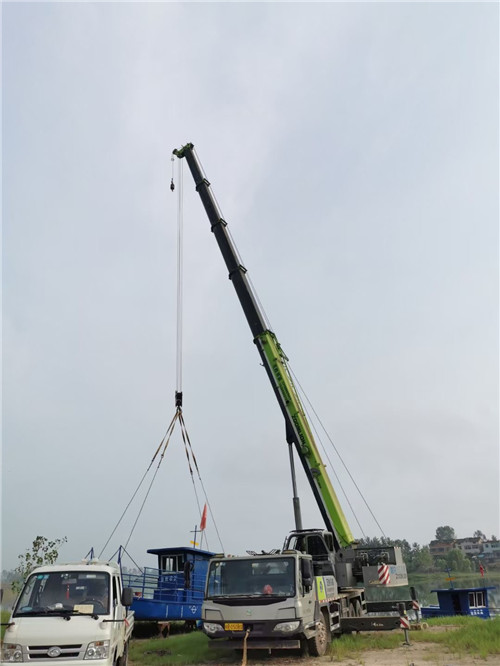 沾化区桥梁建设吊装案例